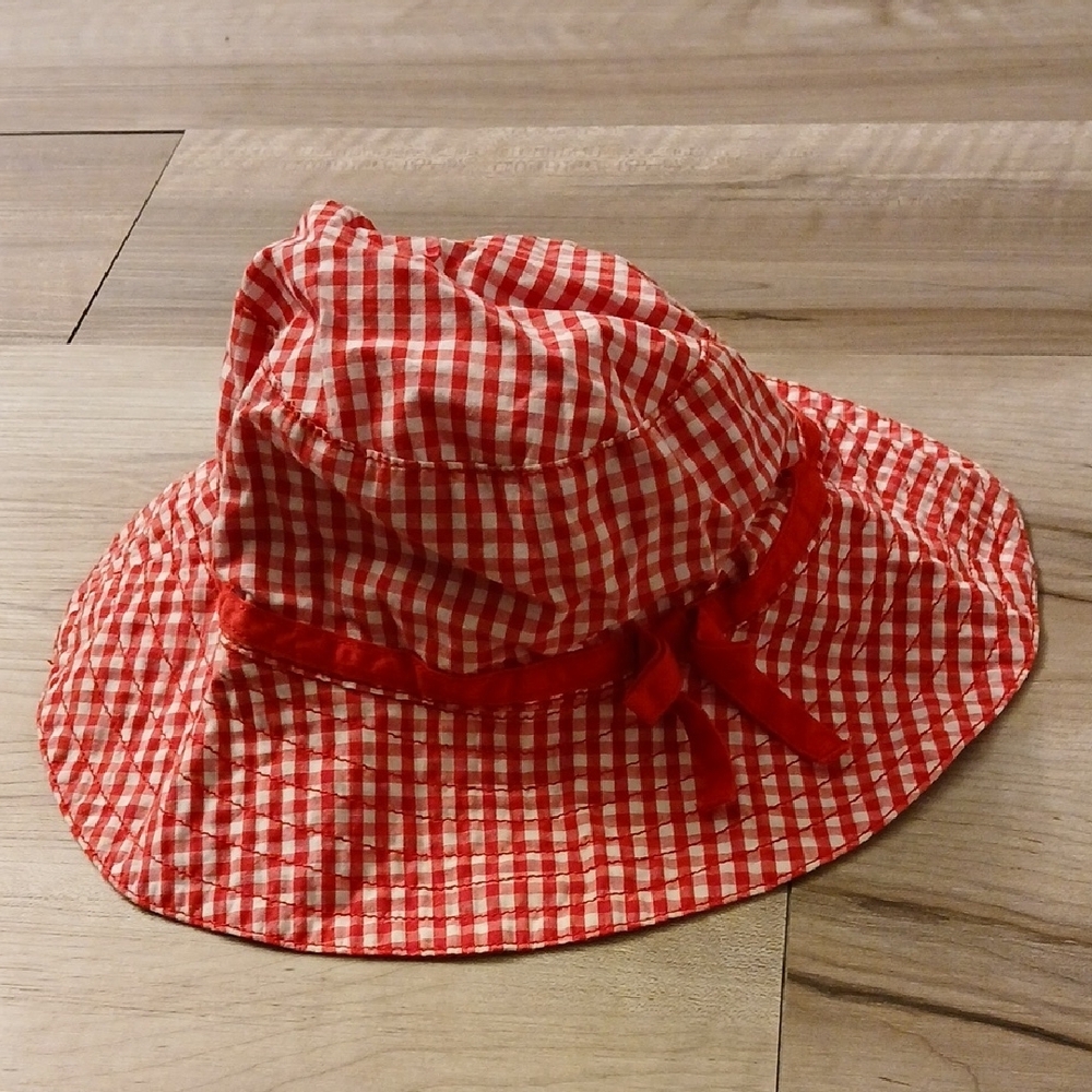 Gymboree Strawberry Farm Gingham Sunhat Vintage Size 2T-5T (F) - Picture 4 of 4